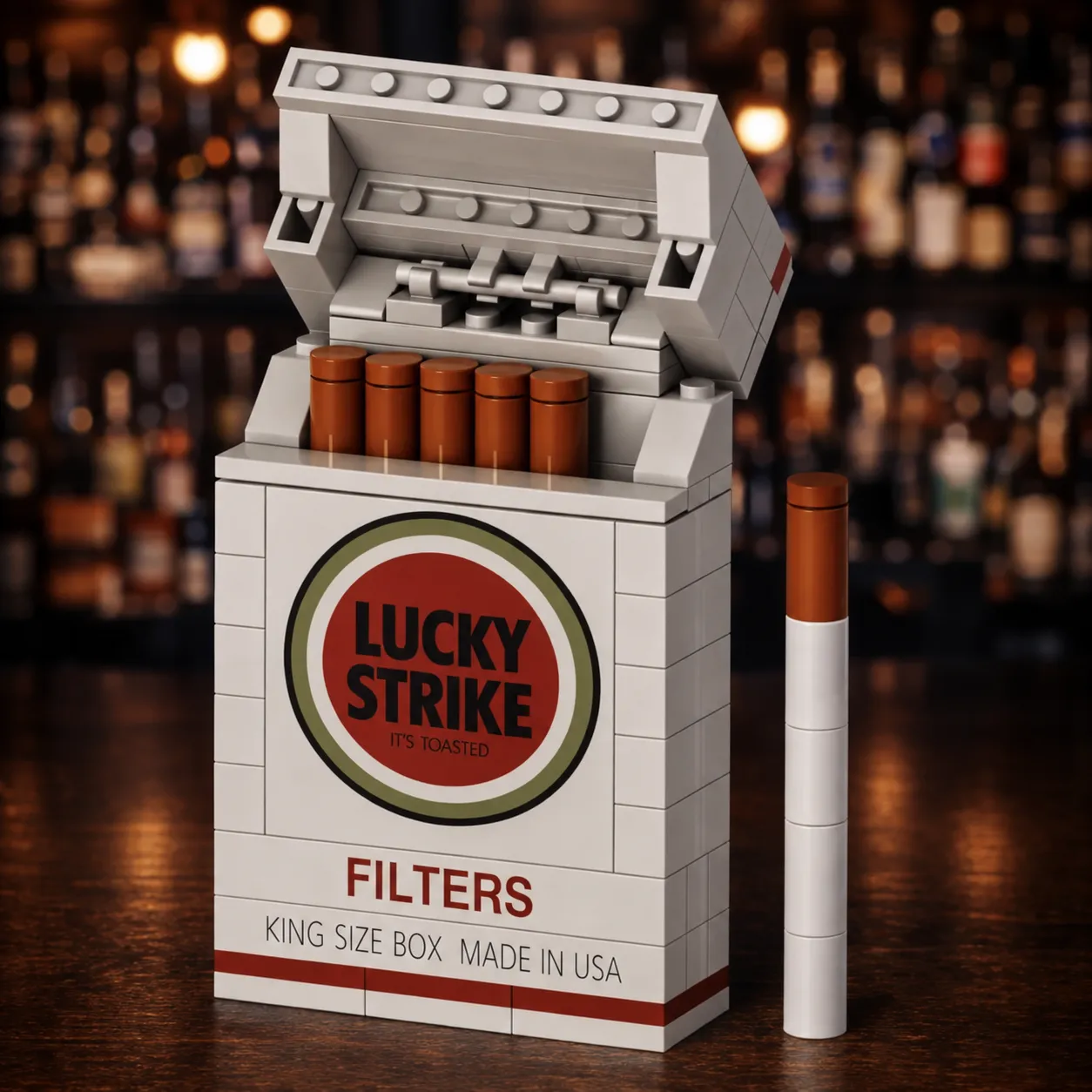 Lucky Strike brick-built pack kit